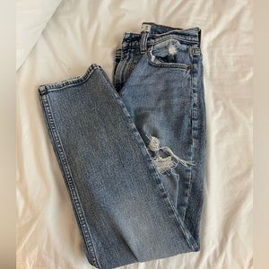 Abercombie ankle straight jeans curve love